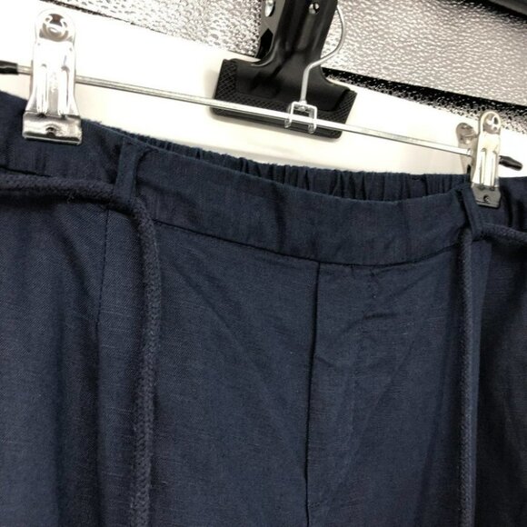 Orsay Navy blue drawstring waist trousers 3 pocket waist 30-32 - Picture 12 of 14